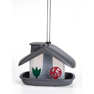 Plastia Vogelhaus Anthrazit - 0,8L - Vogel Futterhaus Plastia Vogelhaus Anthrazit - 0,8L - Vogel Futterhaus