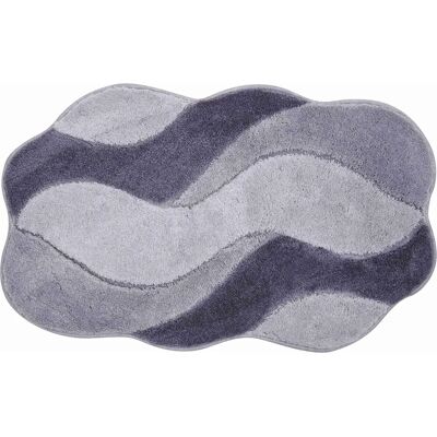Grund Wellenbadteppich - Grau - Badmatte Grund Wellenbadteppich - Grau - Badmatte
