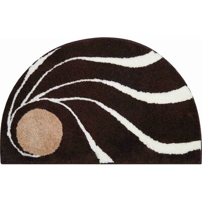 Tapis de bain marron Colani - Antidérapant, Motif, 50x80 cm Tapis de bain marron Colani - Antidérapant, Motif, 50x80 cm