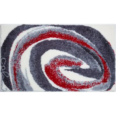 Luigi Colani Organisches Design Badematte - 60x100cm - Grau/Rot Luigi Colani Organisches Design Badematte - 60x100cm - Grau/Rot