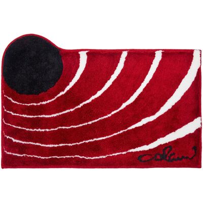 COLANI Rote rechteckige Badematte - Badematte COLANI Rote rechteckige Badematte - Badematte