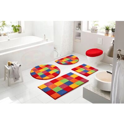 Grund Mosaik Badematten Set - Bunte Muster 3-tlg. Grund Mosaik Badematten Set - Bunte Muster 3-tlg.