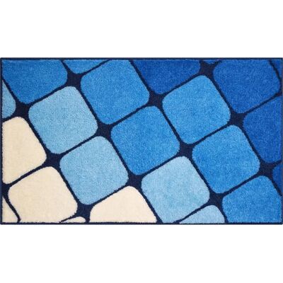 GRUND Shanga Blue Rectangular Bath Mat - Bath Mat GRUND Shanga Blue Rectangular Bath Mat - Bath Mat