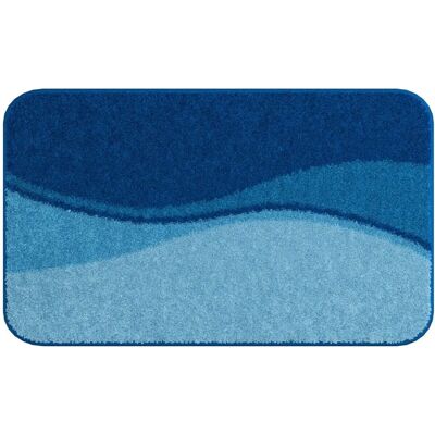 Grund Blaue Rechteckige Badematte - Badteppich Grund Blaue Rechteckige Badematte - Badteppich
