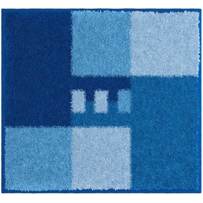 Grund Blaue Badmatte - Rechteckig Synthetik 40x50cm Grund Blaue Badmatte - Rechteckig Synthetik 40x50cm