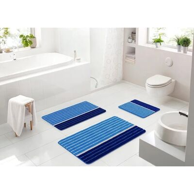 BATEX Tandea Azul - Alfombra de Baño Suave y Antideslizante BATEX Tandea Azul - Alfombra de Baño Suave y Antideslizante