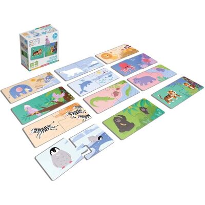 Betexa KukiKuk - Velké duo zvířecích puzzle - Puzzle Betexa KukiKuk - Velké duo zvířecích puzzle - Puzzle