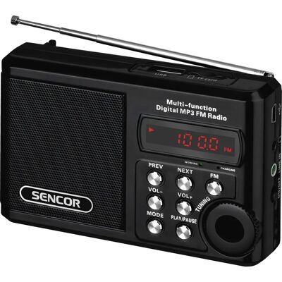 Sencor SRD 215 B Tragbares Radio - FM Analog, MP3, USB, SD Sencor SRD 215 B Tragbares Radio - FM Analog, MP3, USB, SD