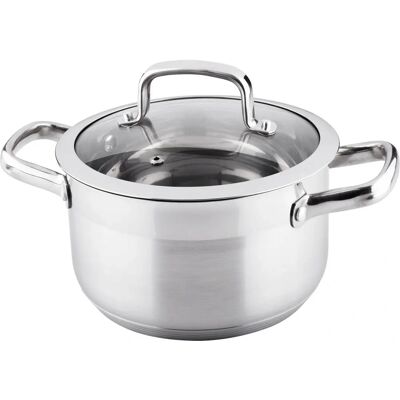 Lamart LTSS2011 Edelstahltopf - 3,5L, 20cm, Glasdeckel Lamart LTSS2011 Edelstahltopf - 3,5L, 20cm, Glasdeckel