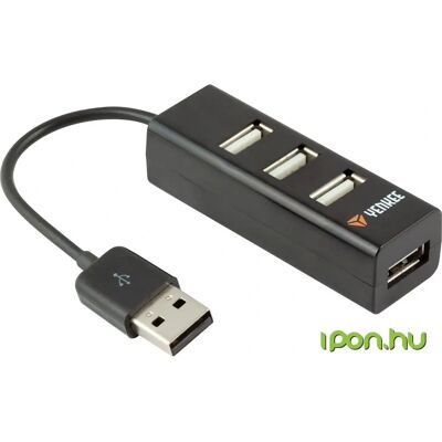 Yenkee - YHB 4001BK - 4x USB 2.0 - Negru - Hub USB Yenkee - YHB 4001BK - 4x USB 2.0 - Negru - Hub USB