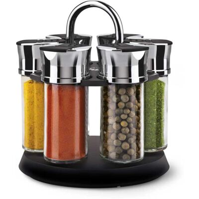 Lamart LT7009 Edelstahl Gewürzbehälter-Set - Schwarz Lamart LT7009 Edelstahl Gewürzbehälter-Set - Schwarz