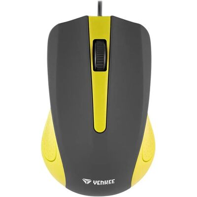Yenkee YMS 1015YW - Mouse ottico Nero-Giallo - Mouse per computer Yenkee YMS 1015YW - Mouse ottico Nero-Giallo - Mouse per computer