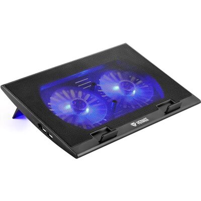Piastra di raffreddamento per laptop Yenkee YSN 120 - 17" Nero/Blu Piastra di raffreddamento per laptop Yenkee YSN 120 - 17" Nero/Blu