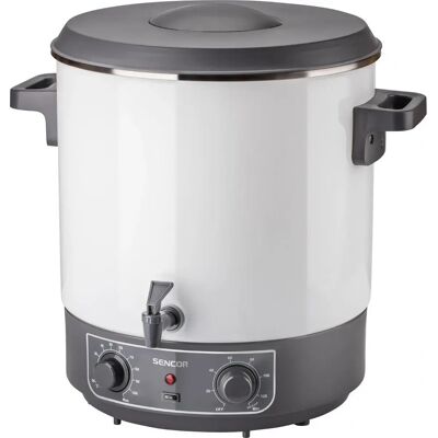 Sencor SPP 2100WH Pasteryzacyjny garnek - 27L, Regulowana Temperatura, Bezpieczeństwo Sencor SPP 2100WH Pasteryzacyjny garnek - 27L, Regulowana Temperatura, Bezpieczeństwo