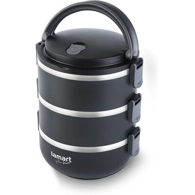 Lamart LT6023 Lebensmittel-Behälter - Rund - 1,8 L - Schwarz Lamart LT6023 Lebensmittel-Behälter - Rund - 1,8 L - Schwarz