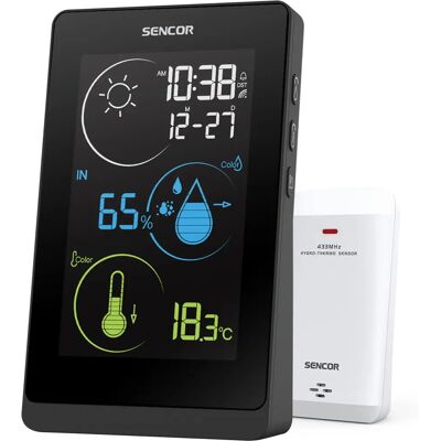 Sencor SWS8800 Időjárás állomás - Belső/Külső hőmérséklet és páratartalom Sencor SWS8800 Időjárás állomás - Belső/Külső hőmérséklet és páratartalom