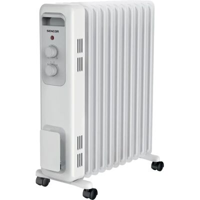 Sencor SOH 3211WH - Olejový radiátor - Přenosný - 2300 W - Bílý - Topný zařízení Sencor SOH 3211WH - Olejový radiátor - Přenosný - 2300 W - Bílý - Topný zařízení
