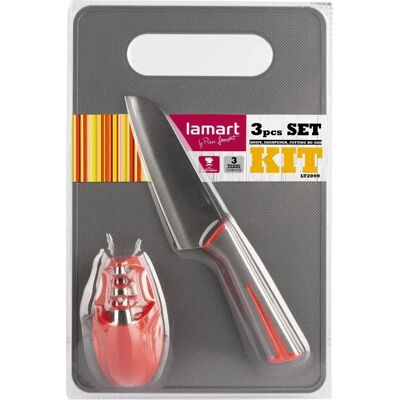 Lamart LT2099 Messer & Schleifset - Schneidebrett Lamart LT2099 Messer & Schleifset - Schneidebrett