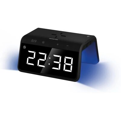 Ceas digital Sencor cu încărcător wireless și alarmă Ceas digital Sencor cu încărcător wireless și alarmă