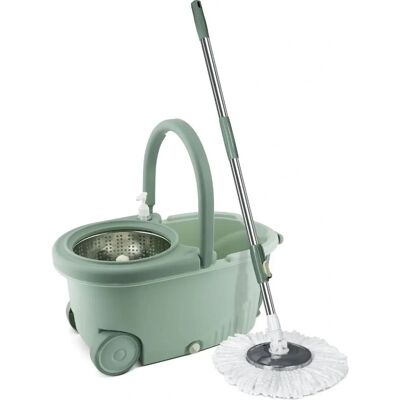 Lamart LT8053 Drehmopp-Set - Mikrofasertuch, 125cm, 7L Eimer Lamart LT8053 Drehmopp-Set - Mikrofasertuch, 125cm, 7L Eimer