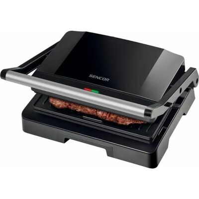 Grill de contact Sencor SBG 2070SS - Électrique, 1000 W, Noir - Publicité Grill de contact Sencor SBG 2070SS - Électrique, 1000 W, Noir - Publicité