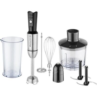 Philco 6615 Handmixer - Ergonomisch, 800W, Edelstahl Philco 6615 Handmixer - Ergonomisch, 800W, Edelstahl