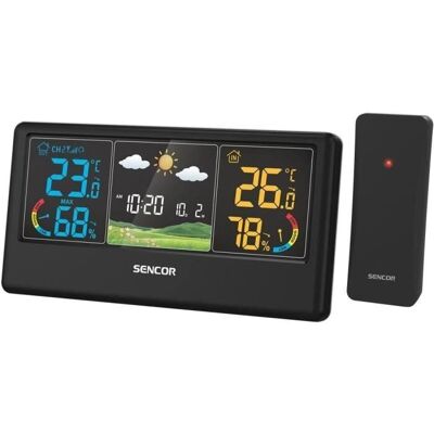 Station météo SENCOR SWS 4100 B - Température et Humidité Intérieure/Extérieure - Publicité Station météo SENCOR SWS 4100 B - Température et Humidité Intérieure/Extérieure - Publicité
