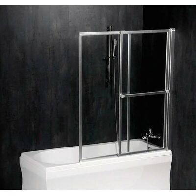 Paravan de Duș Pneumatic Polysan Olbia - 140x123 cm, Cadru Argintiu, Sticlă clară Paravan de Duș Pneumatic Polysan Olbia - 140x123 cm, Cadru Argintiu, Sticlă clară