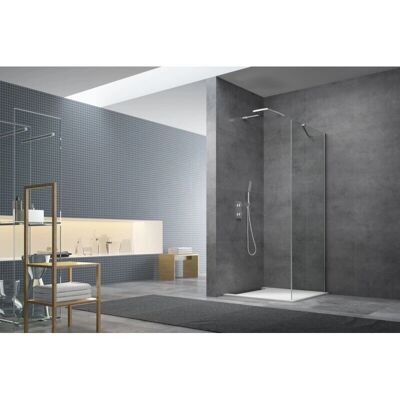 Panel lateral de ducha Swiss Aqua Technologies SK - 80x195 cm - Cromo Panel lateral de ducha Swiss Aqua Technologies SK - 80x195 cm - Cromo