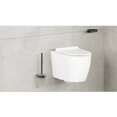 Swiss Aqua Technologies - Escobillero de pared Gun metal - WC Swiss Aqua Technologies - Escobillero de pared Gun metal - WC