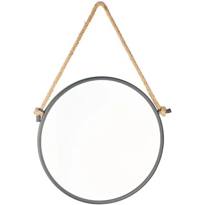 NATUREL - Espejo de pared redondo - 40x40 cm - Negro NATUREL - Espejo de pared redondo - 40x40 cm - Negro