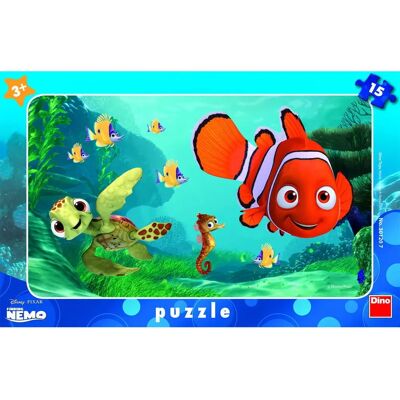 Dino Nemo Schildpad Puzzel - 15 Stukjes - Puzzel Dino Nemo Schildpad Puzzel - 15 Stukjes - Puzzel
