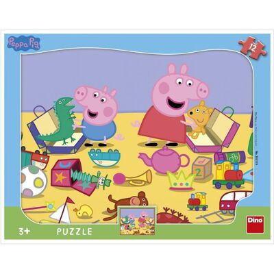 Peppa Pig Puzzle - 12 Teile - Formen - Kinderspiel Peppa Pig Puzzle - 12 Teile - Formen - Kinderspiel