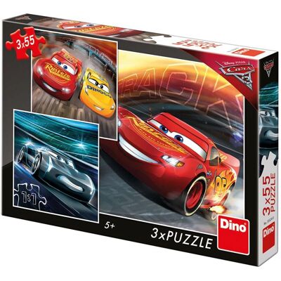 DinoToys Dino Puzzle - Cars 3: 3 x 55 Stück - Puzzle DinoToys Dino Puzzle - Cars 3: 3 x 55 Stück - Puzzle