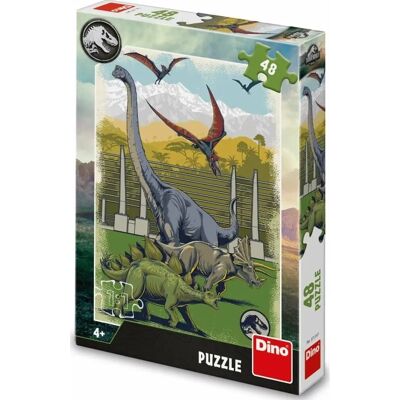 DinoToys - Jurassic World Dino Puzzle - 48 pieces - 18 x 26 cm - Puzzle DinoToys - Jurassic World Dino Puzzle - 48 pieces - 18 x 26 cm - Puzzle