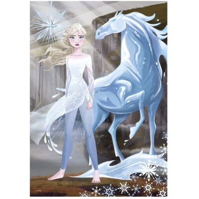 DinoToys Dino puzzel - glow in the dark Disney frozen II - 100 XL DinoToys Dino puzzel - glow in the dark Disney frozen II - 100 XL