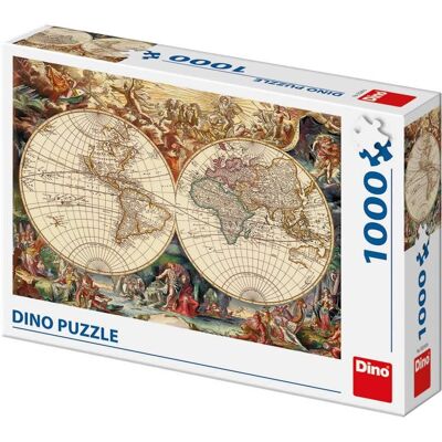 Puzzle Dino Carte Historique - 1000 Pièces - Publicité Puzzle Dino Carte Historique - 1000 Pièces - Publicité