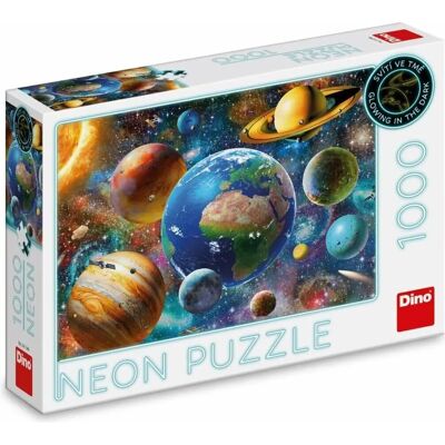Dino Neon Svítící Puzzle Planety - Puzzle Dino Neon Svítící Puzzle Planety - Puzzle