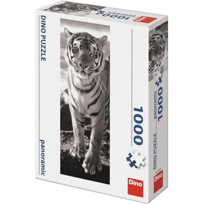 DinoToys Wit Tijger Panorama Puzzel - 1000 Stukken DinoToys Wit Tijger Panorama Puzzel - 1000 Stukken