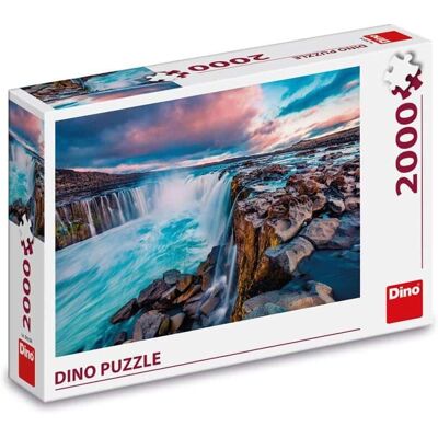 DinoToys IJslandse Waterval Puzzel - 2000 Stukjes DinoToys IJslandse Waterval Puzzel - 2000 Stukjes