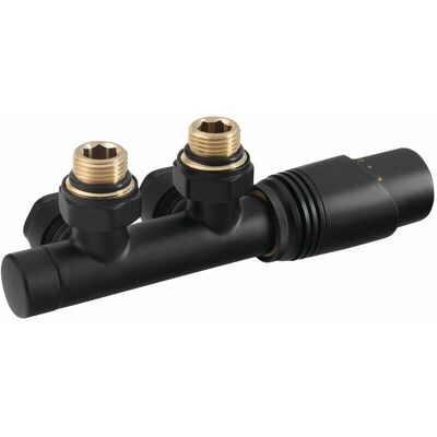 BRUCKNER Wicher Set Vălve Termostatică - Încălzire Centrală, Negru Mat BRUCKNER Wicher Set Vălve Termostatică - Încălzire Centrală, Negru Mat