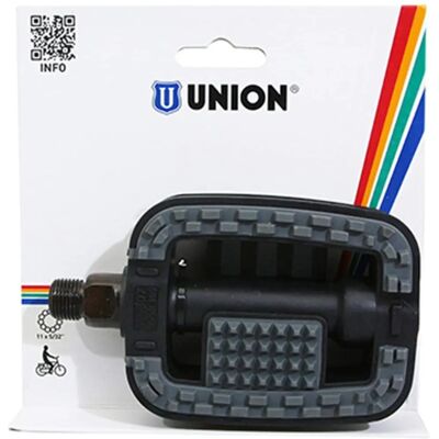 Union Stadsfiets Pedalen - SP-807 Antislip Platform - Zwart/Grijs Union Stadsfiets Pedalen - SP-807 Antislip Platform - Zwart/Grijs