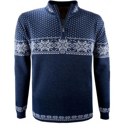 Kama Rune Merino-tröja - Nordiskt inspirerad, 1/4 dragkedja, Andningsbar Kama Rune Merino-tröja - Nordiskt inspirerad, 1/4 dragkedja, Andningsbar