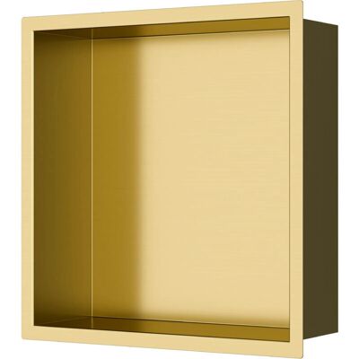 Swiss Aqua Technologies Nicho de Ducha - Acero inoxidable 304 - 30x30cm - PVD oro cepillado Swiss Aqua Technologies Nicho de Ducha - Acero inoxidable 304 - 30x30cm - PVD oro cepillado