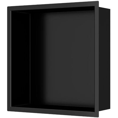 Swiss Aqua Technologies Nicho de Ducha Aurum - Acero inoxidable 304 - 30x30x10cm - Negro mate - Nicho de ducha Swiss Aqua Technologies Nicho de Ducha Aurum - Acero inoxidable 304 - 30x30x10cm - Negro mate - Nicho de ducha