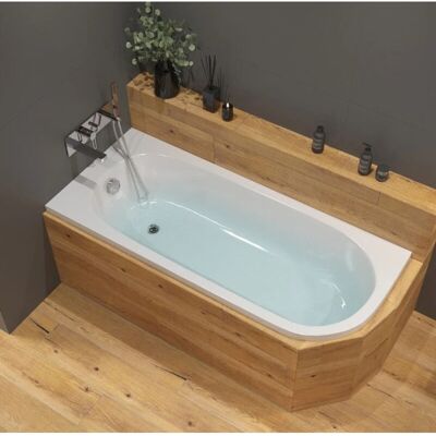 Siko Laguna Rajka - Bañera asimétrica - 170x72,5cm - Blanco Siko Laguna Rajka - Bañera asimétrica - 170x72,5cm - Blanco
