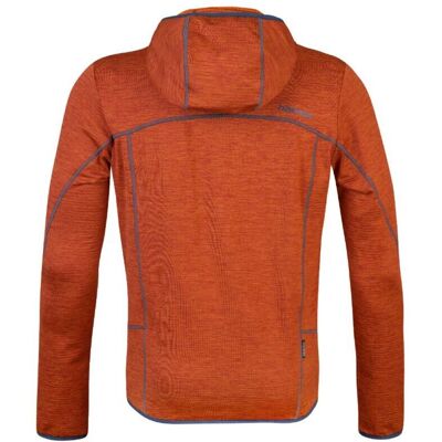 Giacca in pile con cappuccio arancione da uomo Hannah Damar - Fleece Jacket Giacca in pile con cappuccio arancione da uomo Hannah Damar - Fleece Jacket