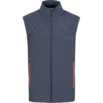 Chaleco exterior azul Seumas de Hannah - Ajuste deportivo Chaleco exterior azul Seumas de Hannah - Ajuste deportivo