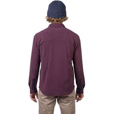 Hannah Bendon Paarse Overhemd - Microfleece - Mannen Hannah Bendon Paarse Overhemd - Microfleece - Mannen