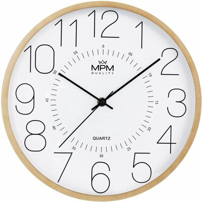 Hodiny MPM Quality s efektem dřeva E01.4233.5100 Hodiny MPM Quality s efektem dřeva E01.4233.5100